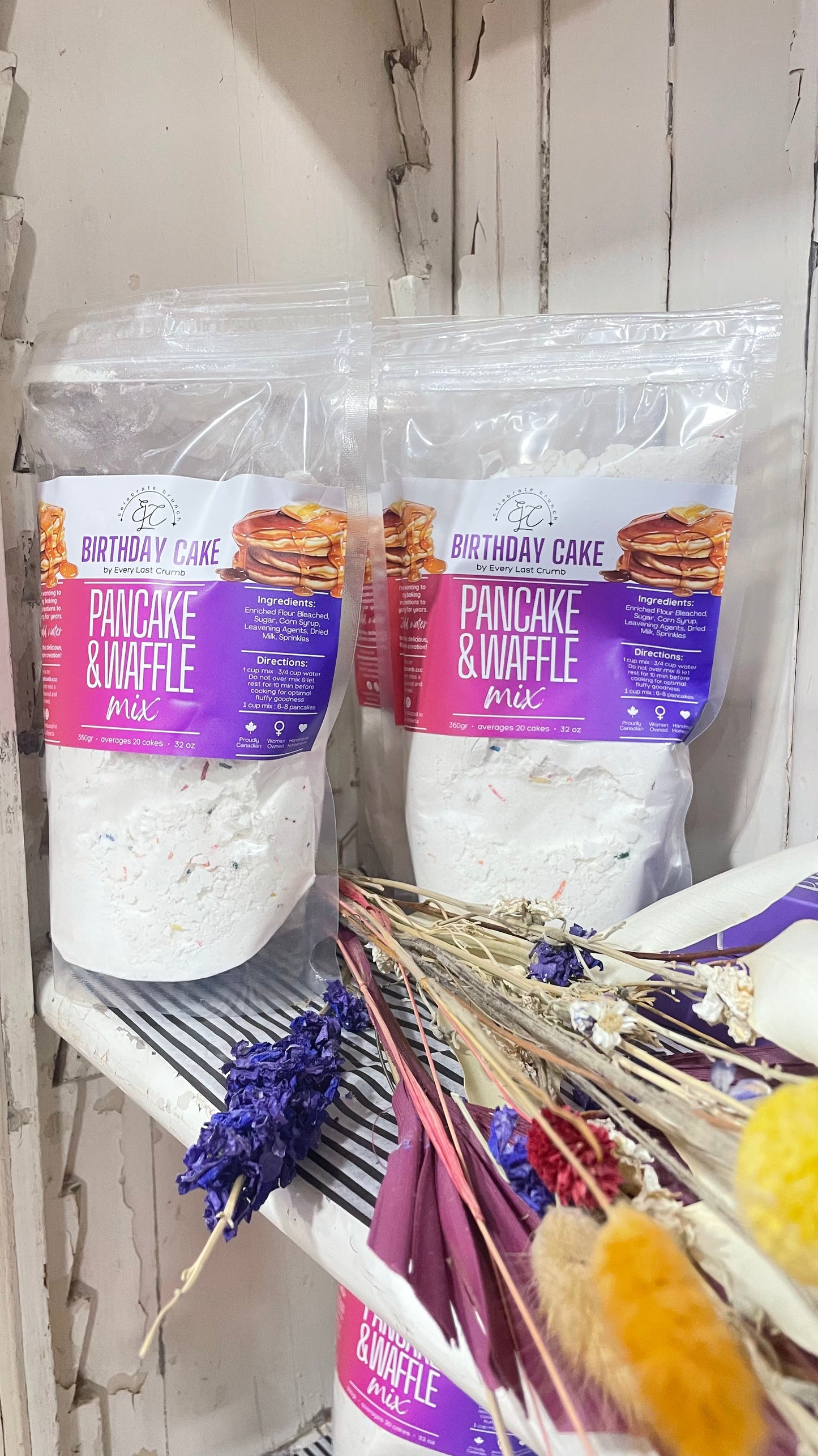 Birthday Cake • Pancake & Waffle Mix