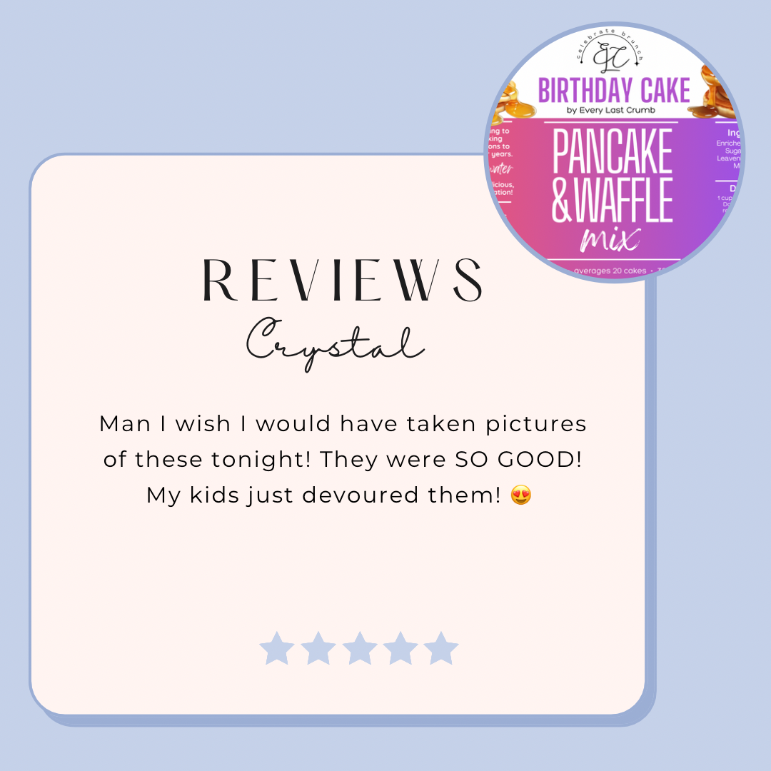 Birthday Cake • Pancake & Waffle Mix